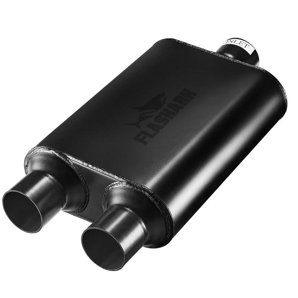 Flashark Super 44 Series Center In Dual Out Exhaust Muffler