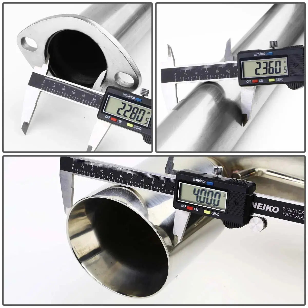 For 1990-1991 Honda CRX 1.5L 4.5" Burnt Muffler Tip Racing Catback Exhaust System Flashark