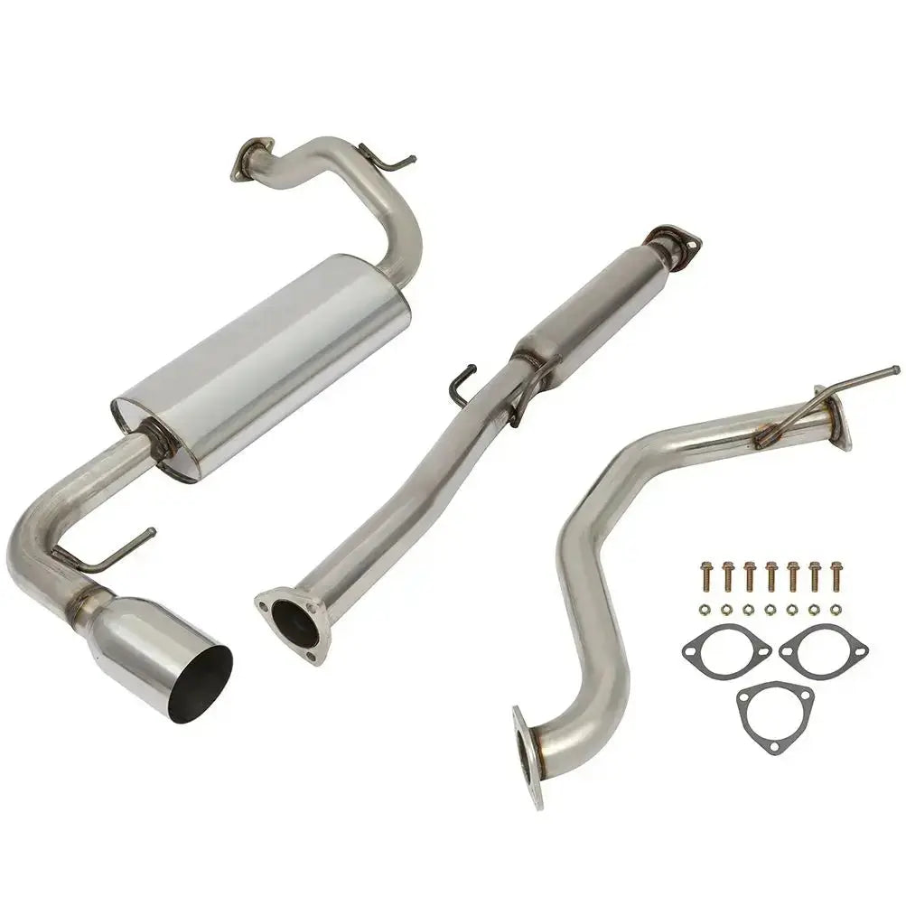 1990-1991 Honda CRX 1.5L 4" / 4.5" Rolled/Burnt Muffler Tip Racing Catback Exhaust System Flashark