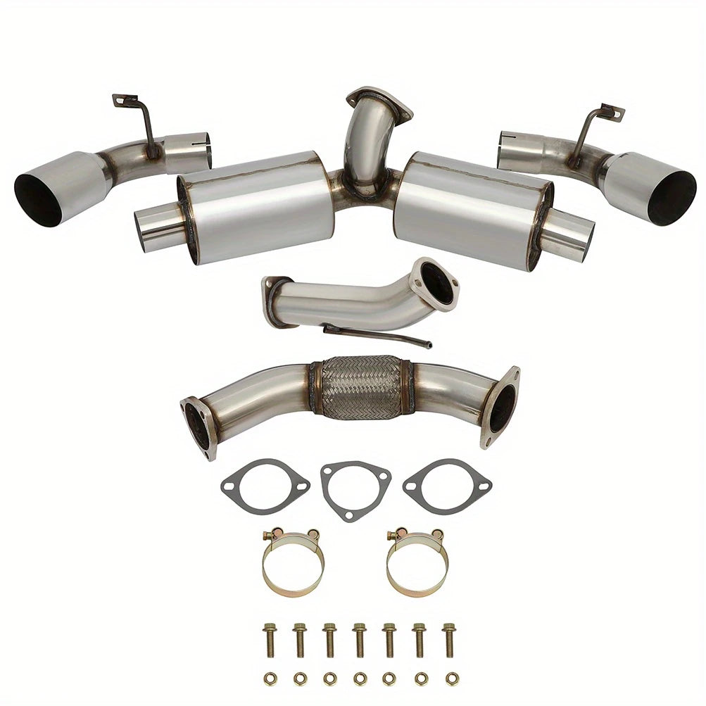 For 1991-1995 Toyota MR2 Turbo SW20 Catback Exhaust System w/4.5 Inches Dual Burnt Muffler Tip 2.0L