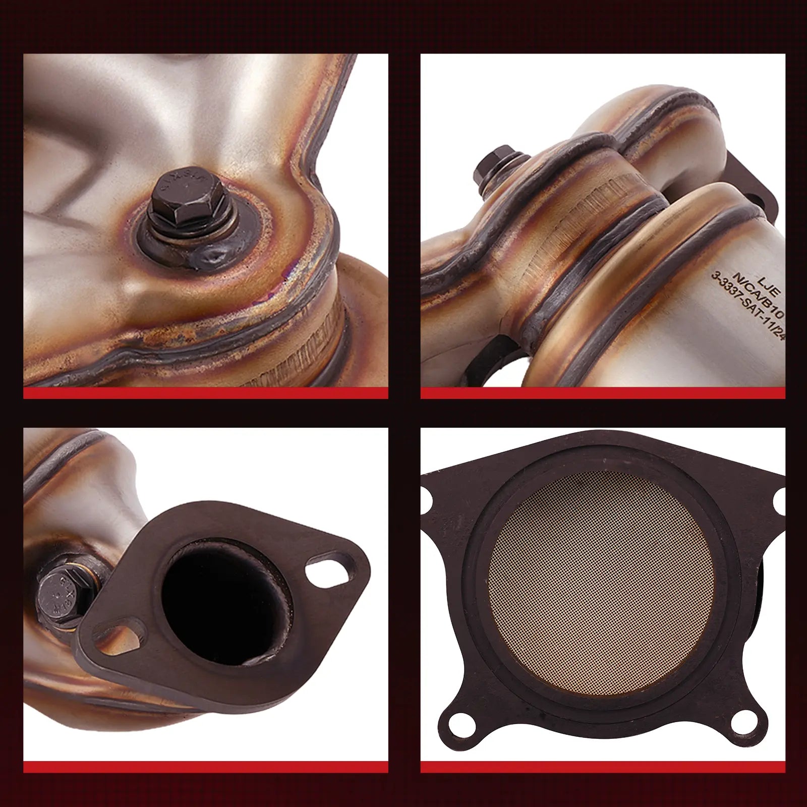 Front Exhaust Manifold Catalytic Converter Kit For 2017-2018 Hyundai Santa Fe Sport L4 2.4L Flashark