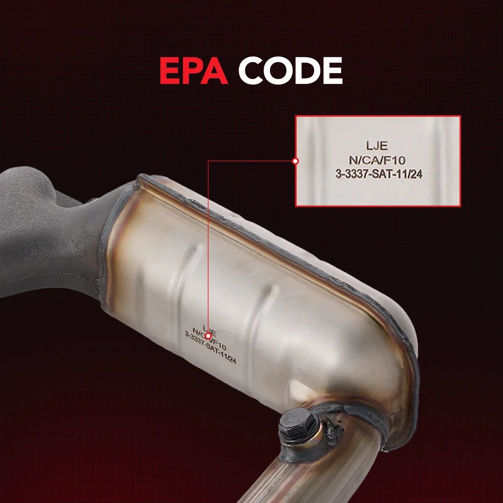 Front exhaust manifold catalytic converter for 2001-2007 Ford Escape, Mazda Tribute & Mercury Mariner 3.0L Flashark