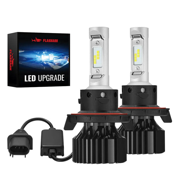 H13 9008 LED Headlight Bulbs 15W 3000LM 6000K for 2015-2022 Ford F150, 2018-2022 Jeep and More | 2 Bulbs Flashark