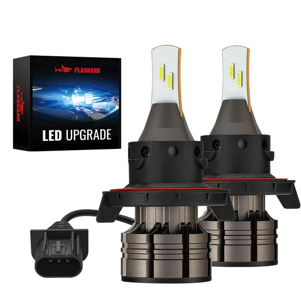 H13 9008 LED Headlight Bulbs 18W 6000LM 6000K | 2 Bulbs Flashark