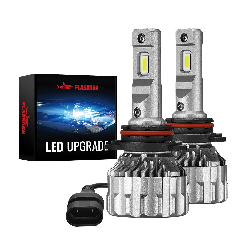 S6 9005/HB3 9006/HB4 120W 6500K 22000LM White IP67 LED Headlight Bulbs 2 Pairs Flashark