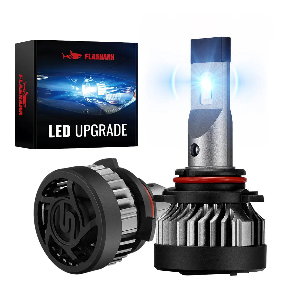 X2 9006/HB4 150W 6500K White IP67 LED Headlight Bulbs 2Pcs Flashark