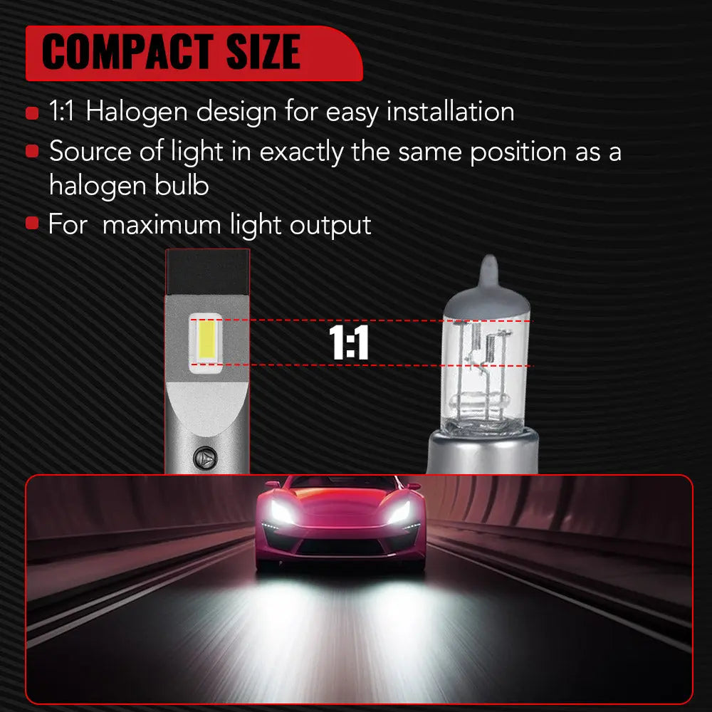 X2 9006/HB4 150W 6500K White IP67 LED Headlight Bulbs 2Pcs Flashark