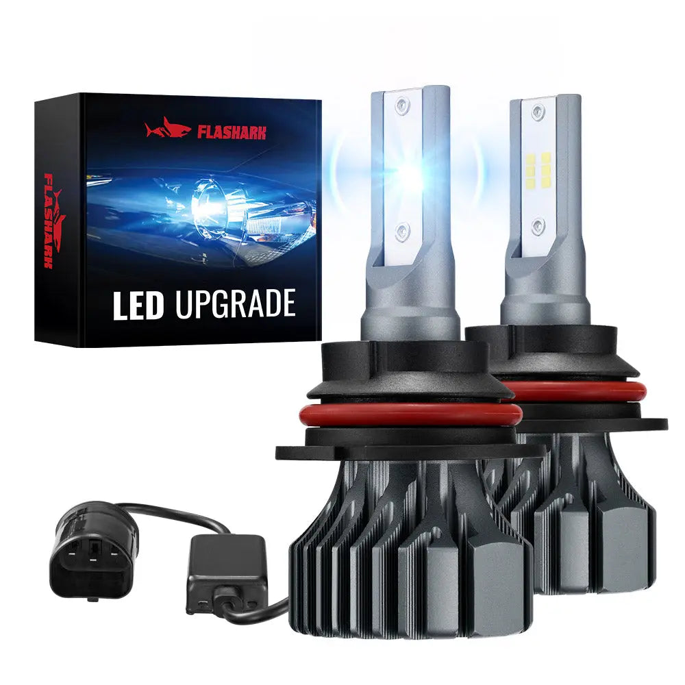 S1 9007/HB5 60W 6000K 14000LM White LED Headlight Bulbs 2Pcs Flashark