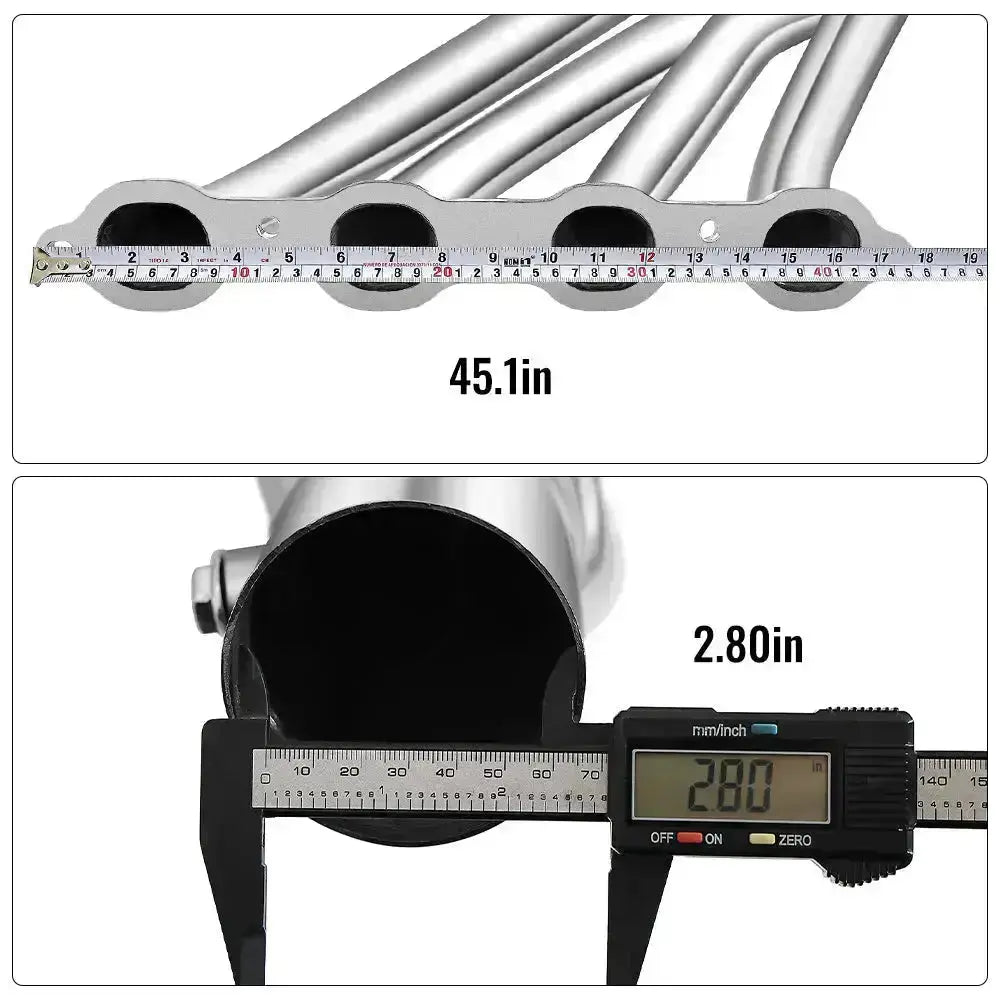 Exhaust Header for 2014-2017 Chevrolet Chevy GMC GMT800 V8 Engine 5.3L 6.2L 1500 2WD/4WD Flashark