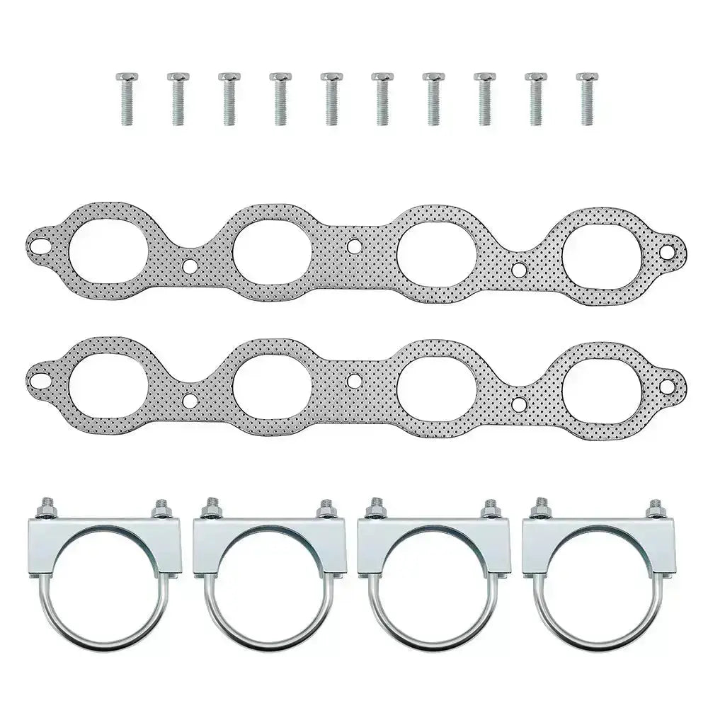 Exhaust Header for 2014-2017 Chevrolet Chevy GMC GMT800 V8 Engine 5.3L 6.2L 1500 2WD/4WD Flashark