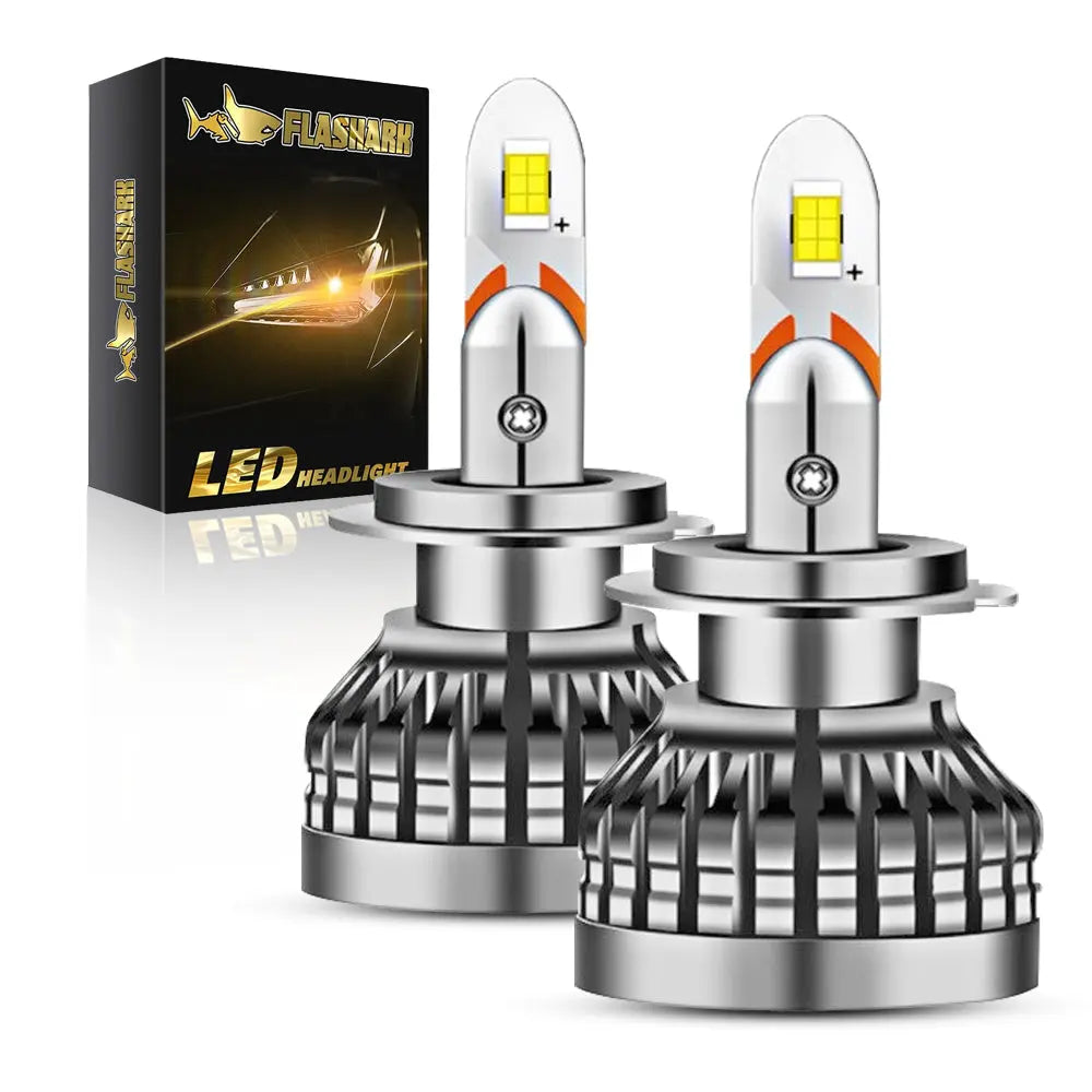 9005/HB3 H4 H7 H11 H13 LED Headlight Bulbs 80W 6400LM 6000K 2 Bulbs for Chevy/Ford/Dodge/Jeep/BMW/Nissan/Toyota/Honda Flashark