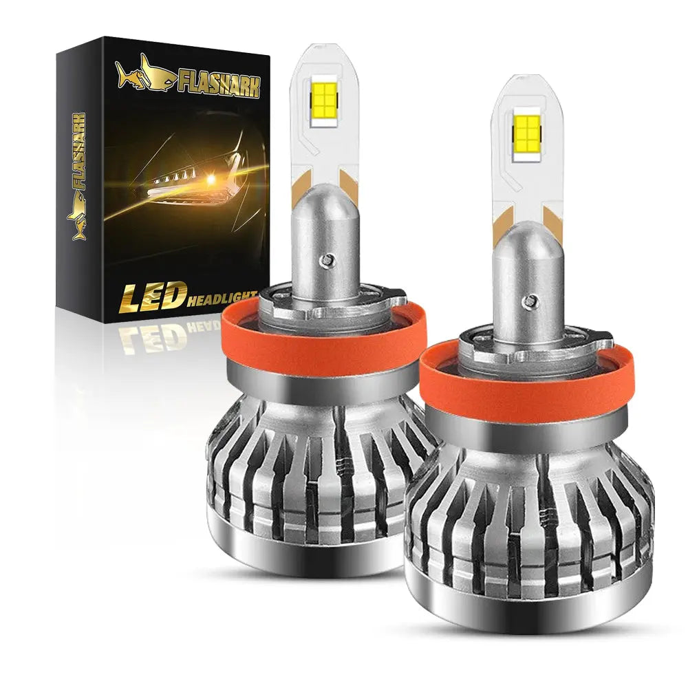 9005/HB3 H4 H7 H11 H13 LED Headlight Bulbs 80W 6400LM 6000K 2 Bulbs for Chevy/Ford/Dodge/Jeep/BMW/Nissan/Toyota/Honda Flashark