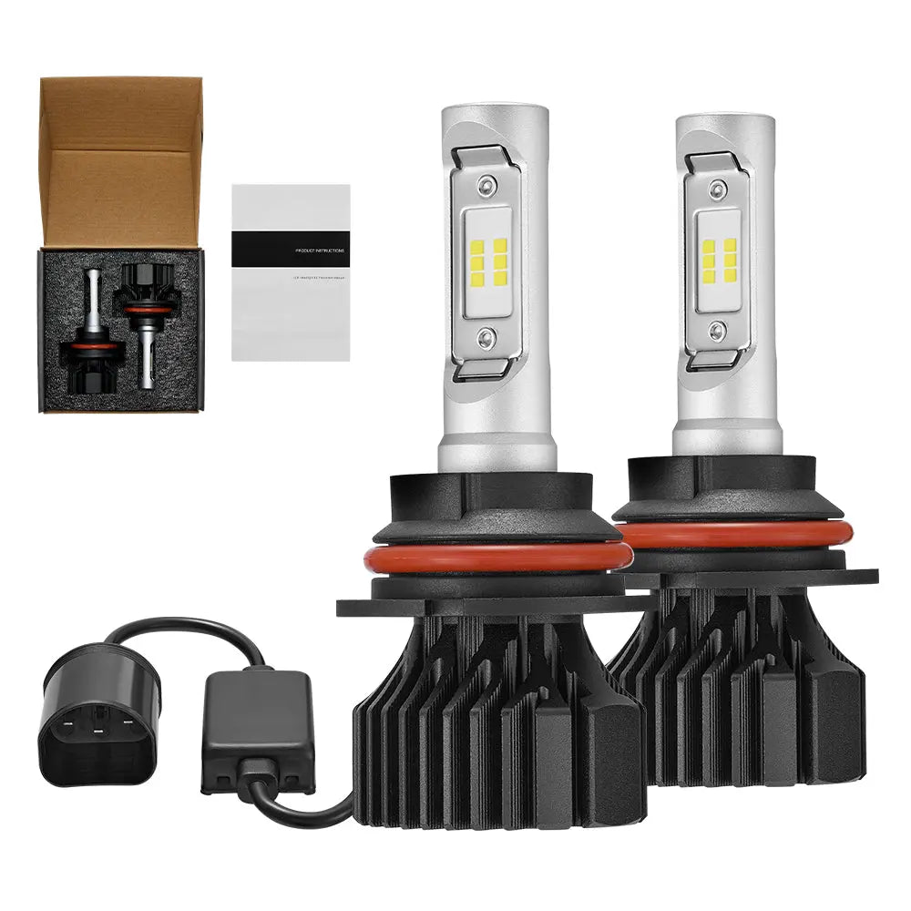 9007 HB5 LED Headlight Bulbs White15W 3000LM 6000K| 2 Bulbs for Chevy/Ford/Dodge/Jeep/Nissan/Honda Flashark