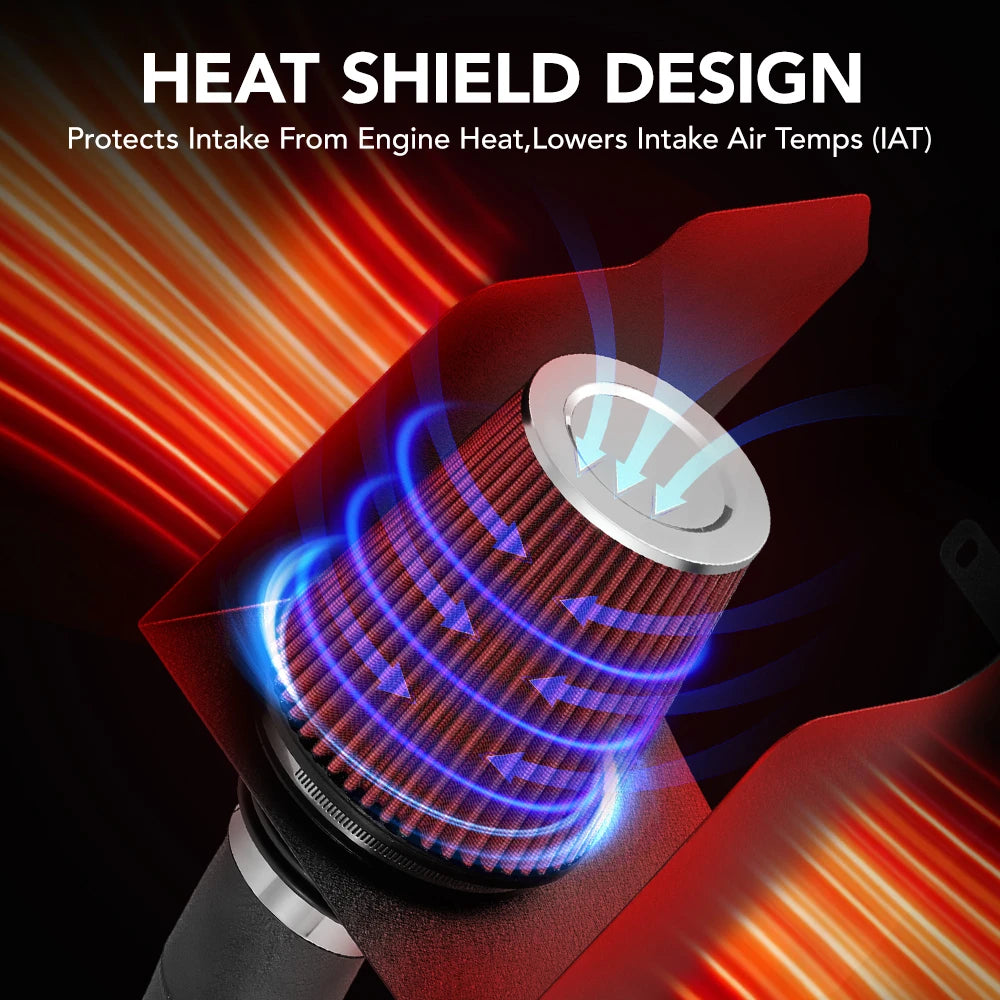 FLASHARK Cold Air Intake Kit for 2016-2019 Toyota Tacoma 3.5L V6