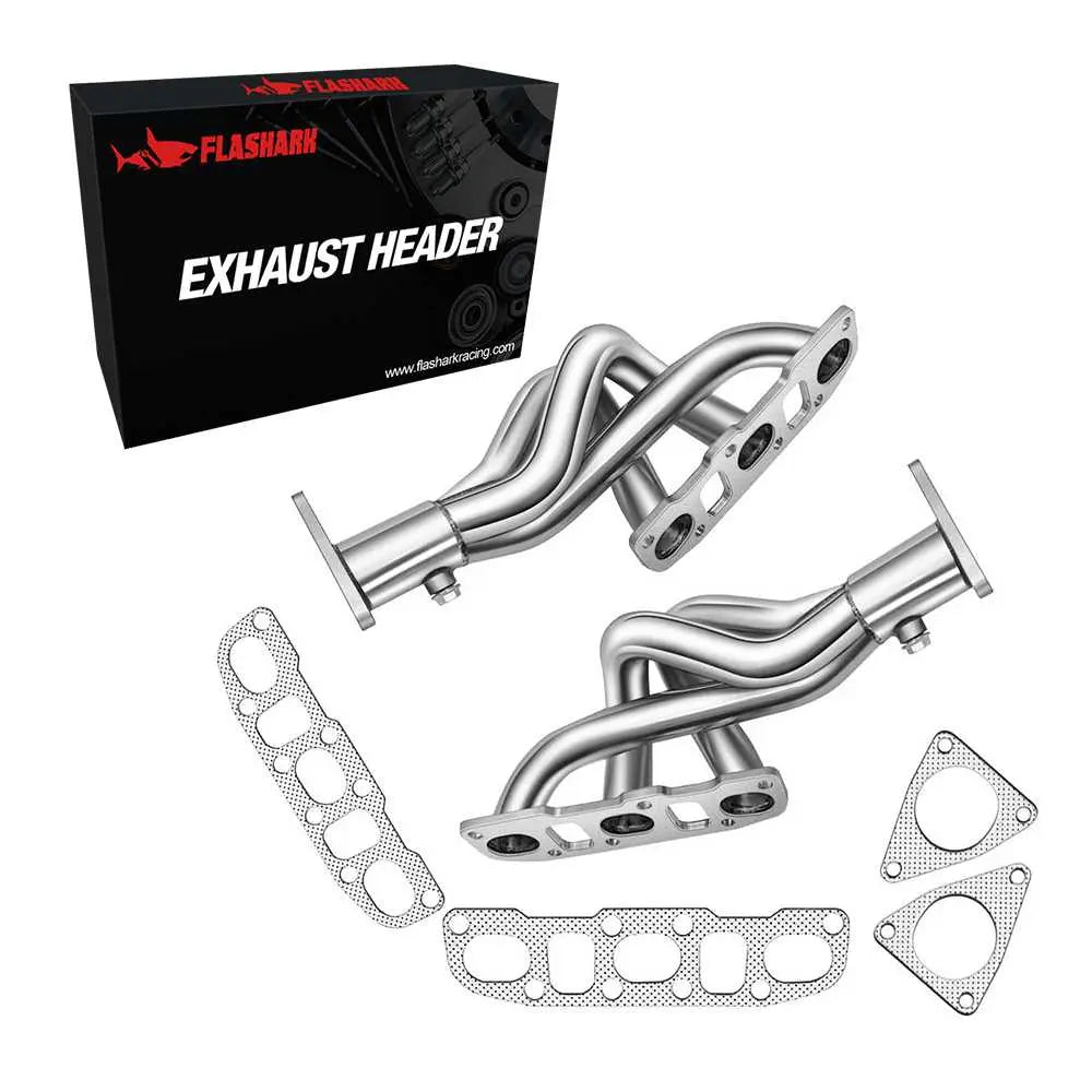 Exhaust Header/Downpipe Exhaust for 2009-2013 Nissan 370Z /Infiniti G37 G37X G37XS 3.7L Flashark