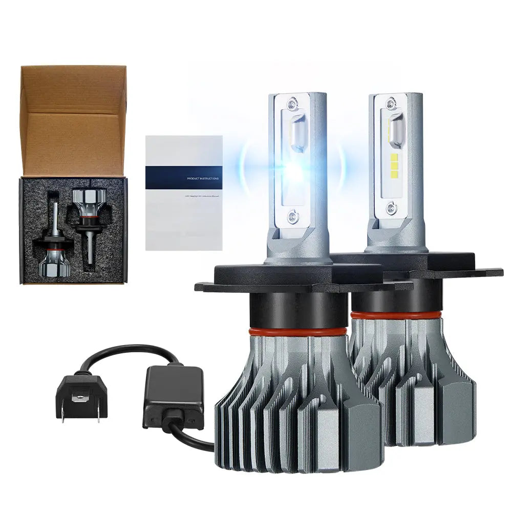 H4/9003/HB2 LED Headlight Bulbs 120W 6500K 13000LM White  Dual-function 2Pcs for Chevrolet/Ford/GMC//BMV/Dodge/Honda/Nissan/Jeep Flashark