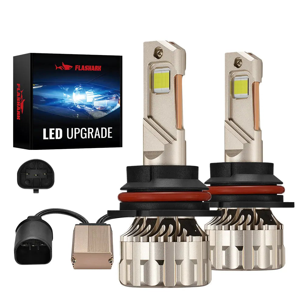 9007/HB5 LED Headlight Bulbs 110W 6500K 28000LM White 2Pcs Dual-function for Chevrolet/Ford/GMC//BMV/Dodge/Honda/Nissan/Jeep Flashark