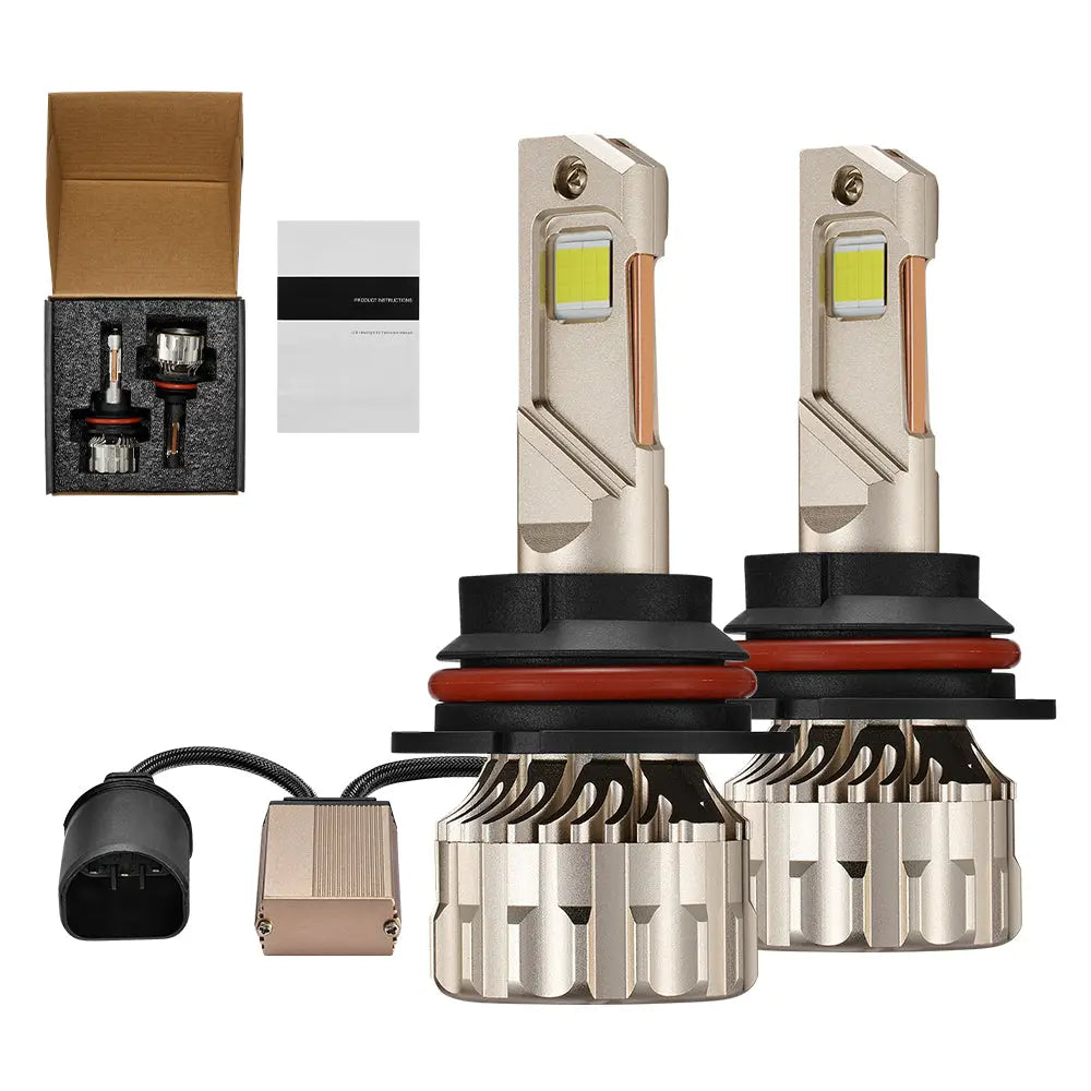 9007/HB5 LED Headlight Bulbs 110W 6500K 28000LM White 2Pcs Dual-function for Chevrolet/Ford/GMC//BMV/Dodge/Honda/Nissan/Jeep Flashark