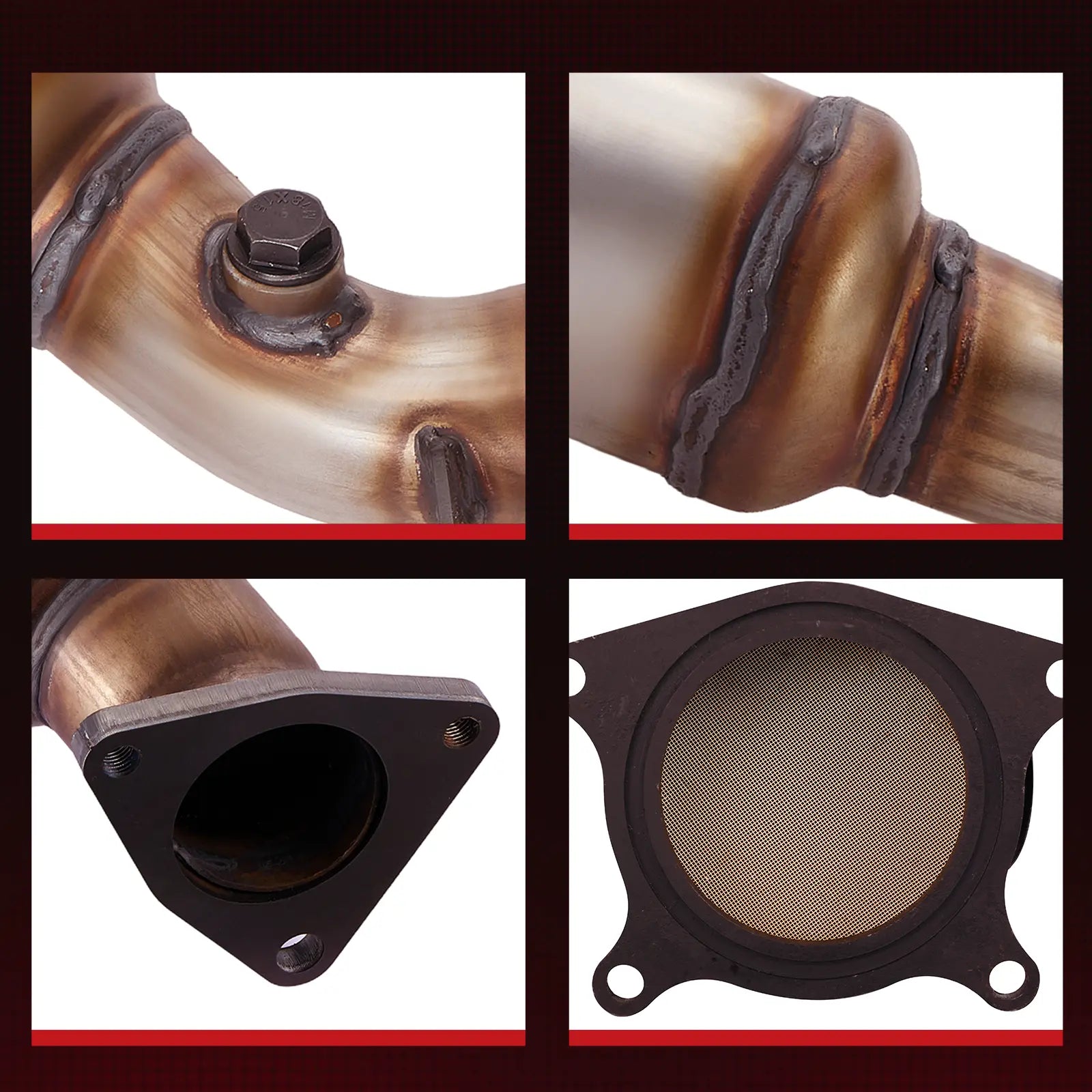 Left and Right 2-PC Catalytic Converter Kit for 2003-2008 Infiniti G35FX35M35 & Nissan 350Z 3.5L Flashark