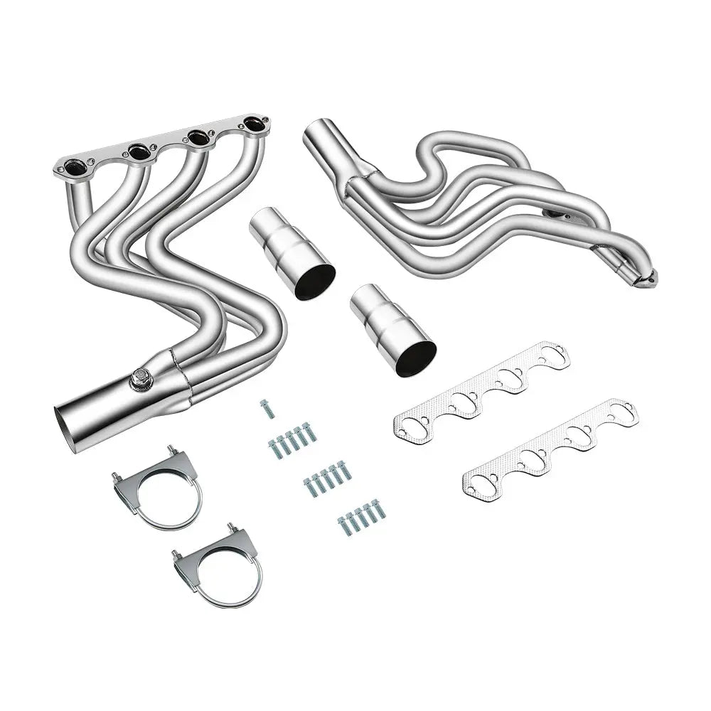 For 1987-1996 Ford F150 F250 Bronco 5.8L V8 Short/Long Tube Headers Flashark