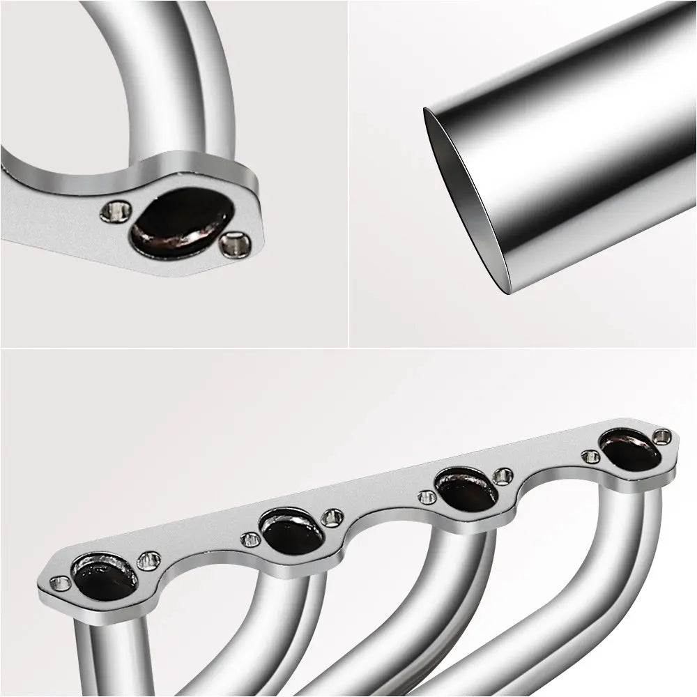 For 1987-1996 Ford F150 F250 Bronco 5.8L V8 Short/Long Tube Headers Flashark