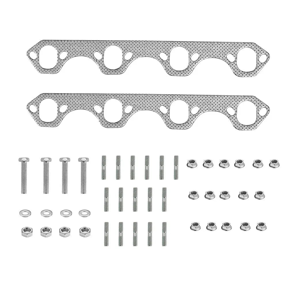 For 1987-1996 Ford F150 F250 Bronco 5.8L V8 Short/Long Tube Headers Flashark