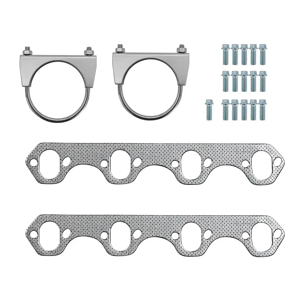 For 1987-1996 Ford F150 F250 Bronco 5.8L V8 Short/Long Tube Headers Flashark