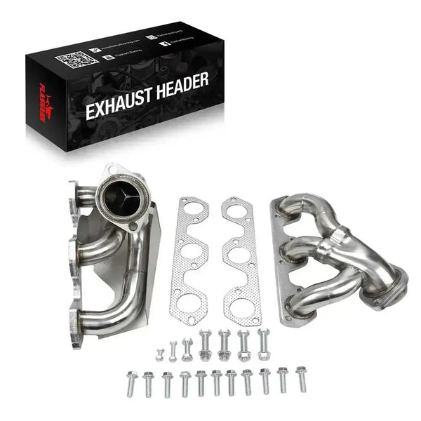 Exhaust Header for 2007-2011 Jeep Wrangler JK 3.8L / 1999-2004 Ford Mustang 3.8/3.9L Flashark