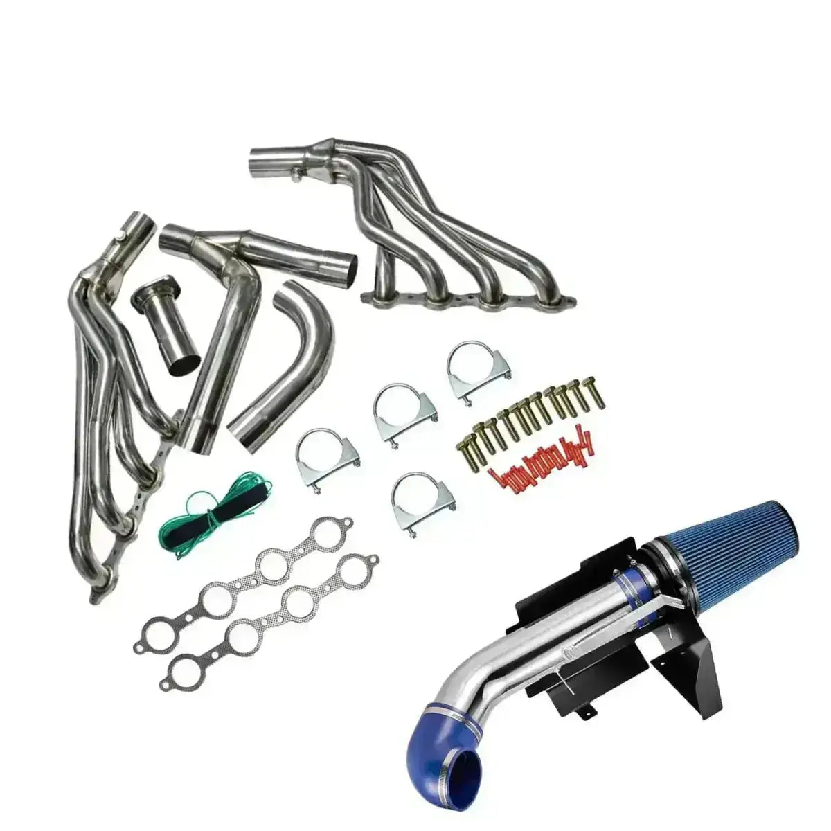 Header for 1999-2006 Chevy Silverado 1500 4.8L/5.3L/6.0L with Optional Cold Air Intake Flashark