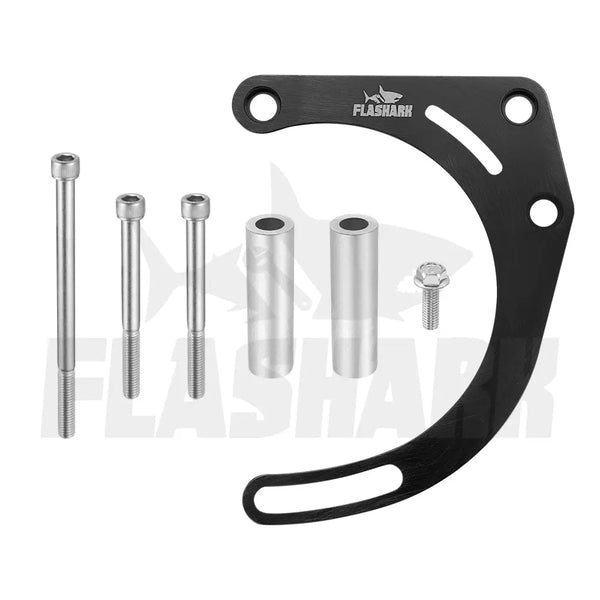 SBC Alternator and Power Steering Pump Bracket Kit for Electric Water Pump Flashark