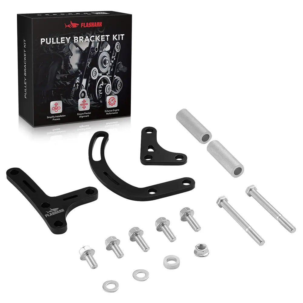 SBC Power Steering Bracket Pump Bracket (for Electric Water Pump) Flashark