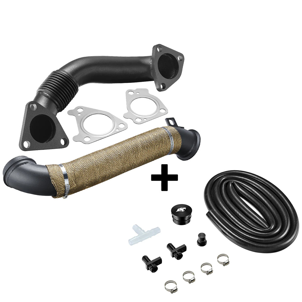 Tubo de escape de bajada para Chevy/GMC 6.6L Duramax LLY/LBZ/LMM Diesel de 3 pulgadas (2004.5-2010)