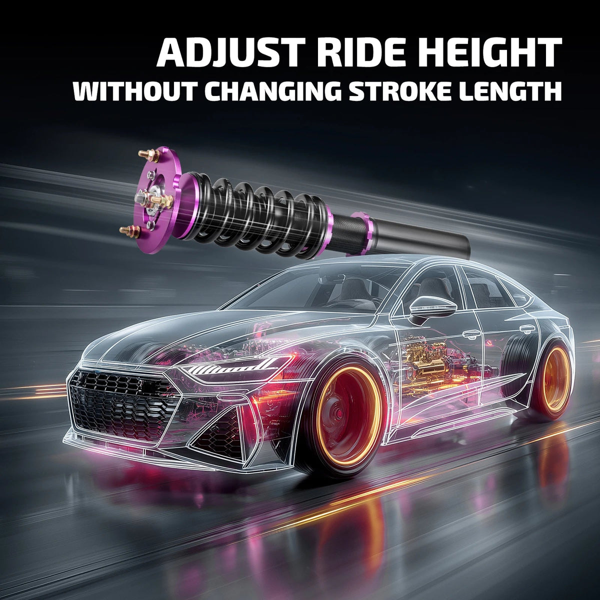 Street Series Adjustable Height Coilover for 1982-1991 BMW E30 Flashark