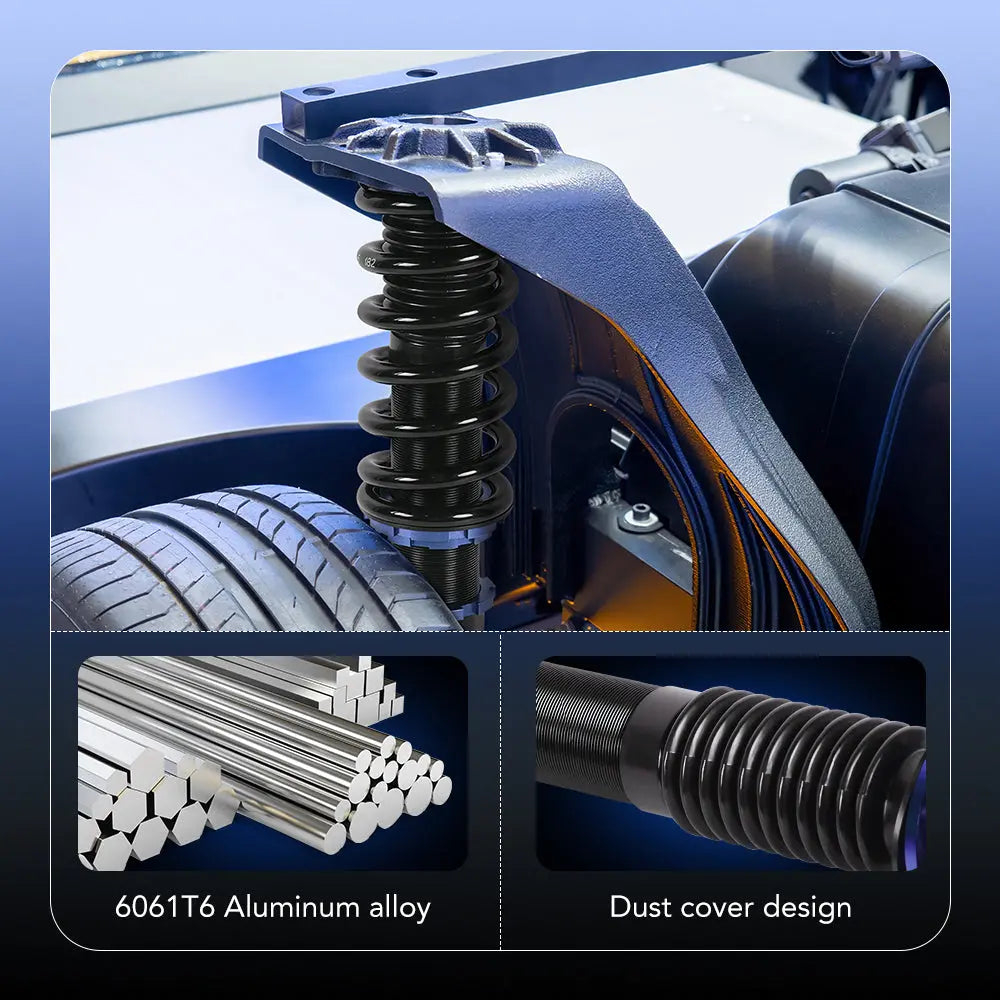 Coilover Shock Absorbers Struts 4PCS for 1997-2006 VW Golf 4/Golf 4 Bora/Variant (1J) Flashark