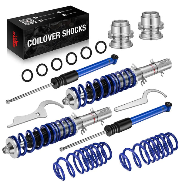 Coilover Shock Absorbers Struts 4PCS for 1997-2006 VW Golf 4/Golf 4 Bora/Variant (1J) Flashark