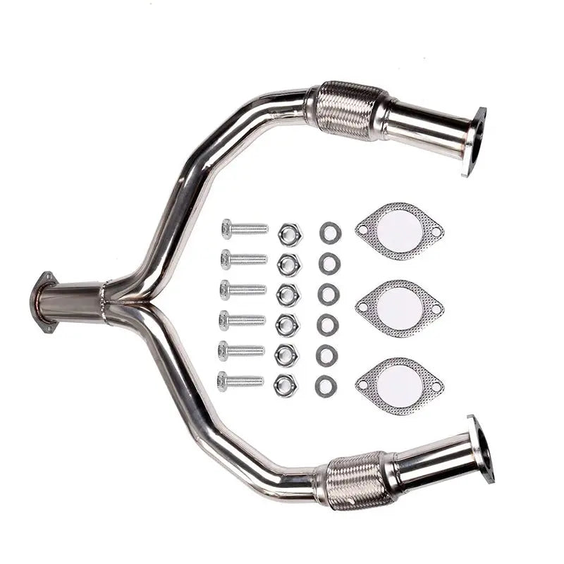 Y Pipe Downpipe Exhaust for 2008-2016 Nissan 370Z Z34 / Infiniti G37 V36 VQ37VHR 3.7L Flashark