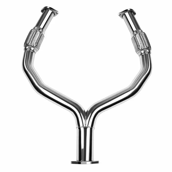 Y Pipe Downpipe Exhaust for 2008-2016 Nissan 370Z Z34 / Infiniti G37 V36 VQ37VHR 3.7L Flashark