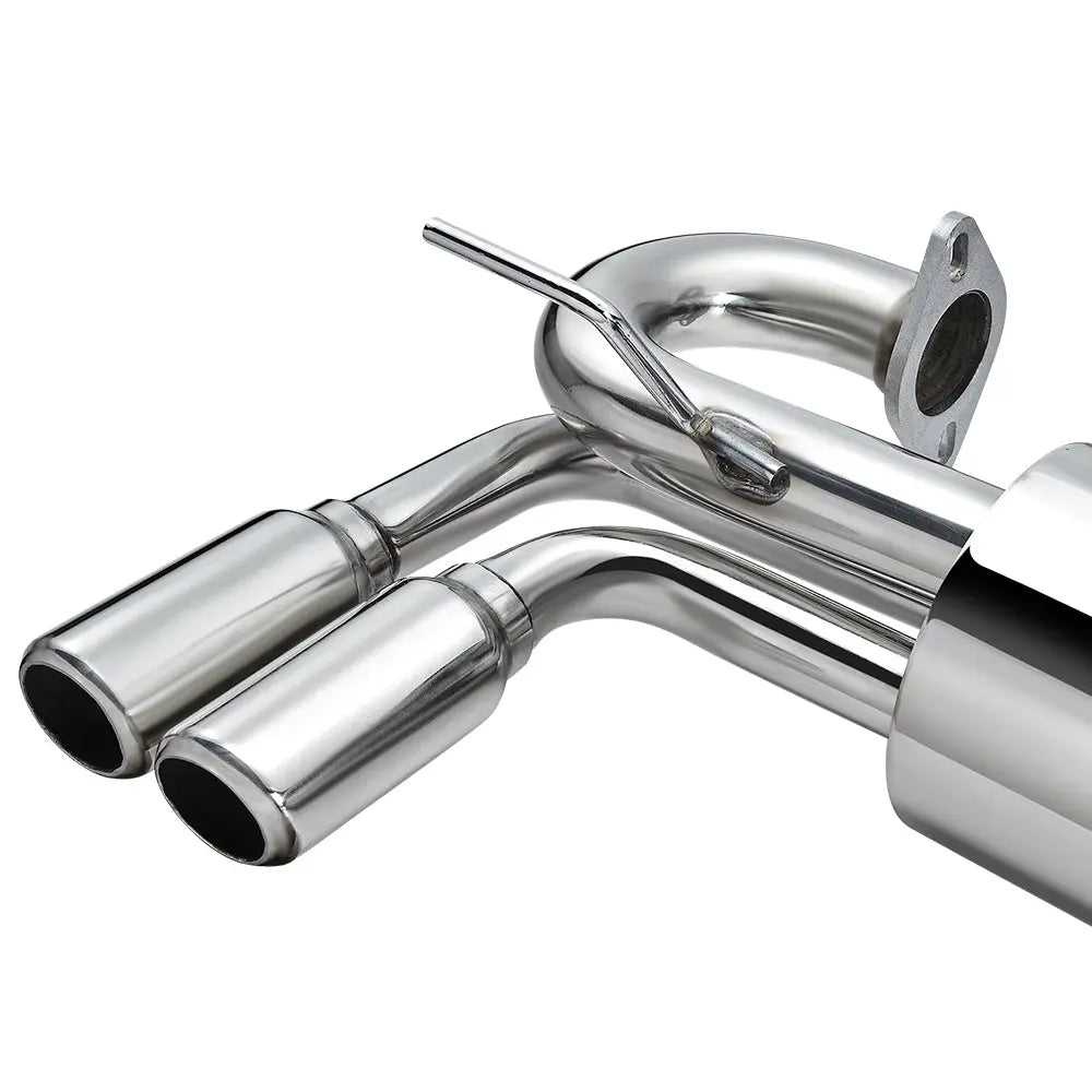 2 Inch Dual Muffler Tip Catback Exhaust for 1985-1989 Toyota MR2 w/ Quad W10 SW 4A-GE Flashark