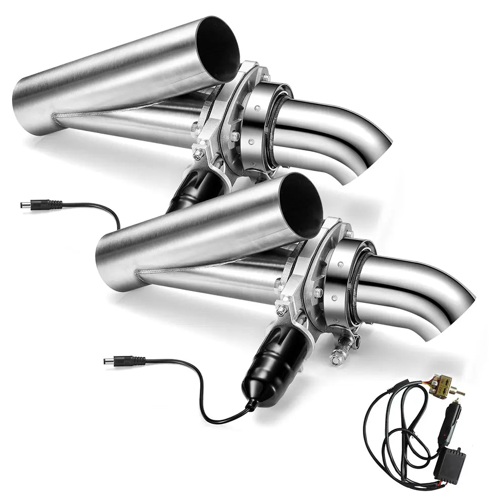 2.0/2.25/2.5/3.0 Inch Dual Electric Exhaust Cutout Manual Switch Flashark