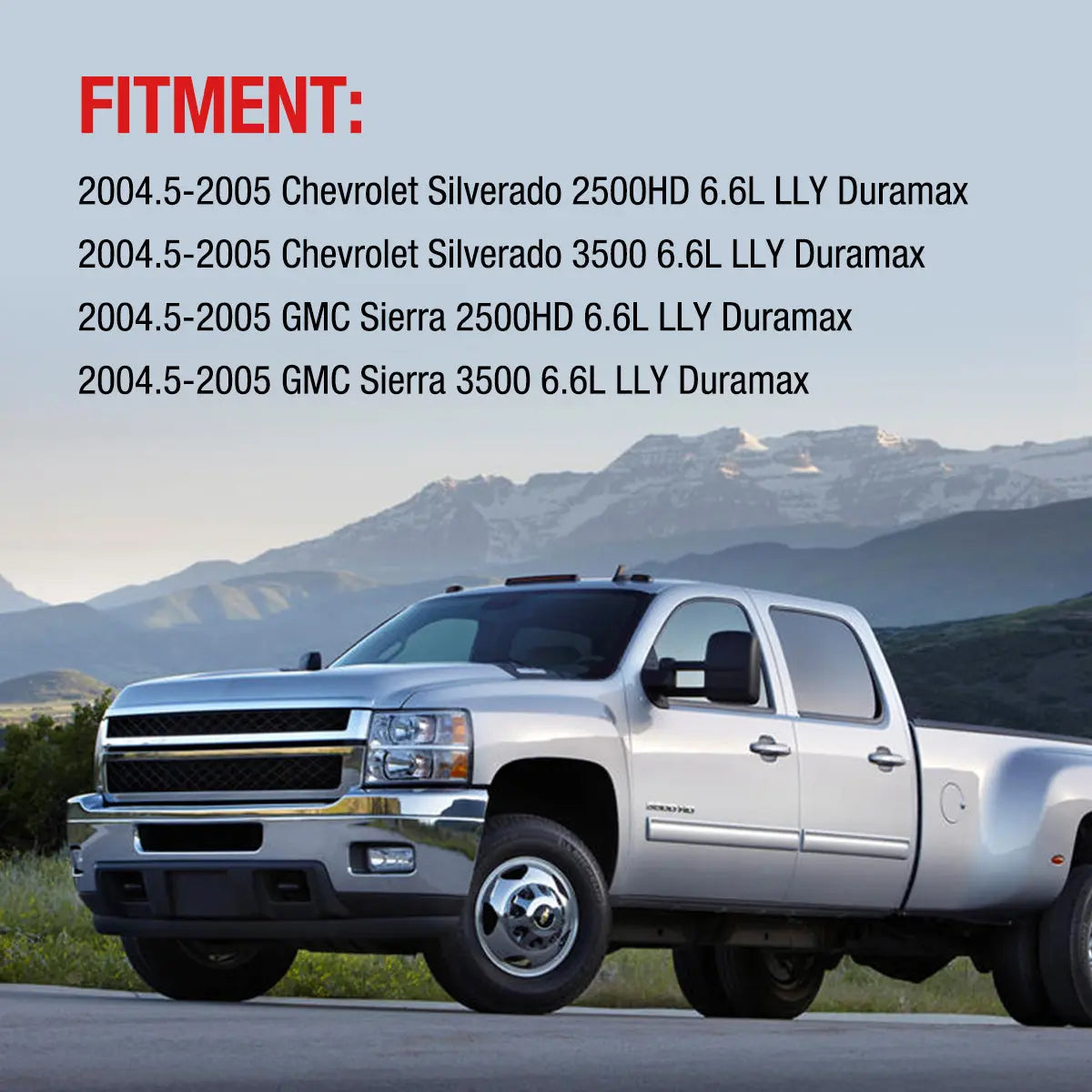 2004-2005 6.6L Chevy GMC Silverado LLY Duramax Diesel EGR Delete Kit (Upgraded) Flashark