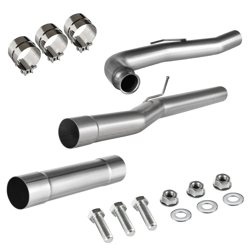 4.0/5.0 Inch DPF & Cat Delete Pipe For 2011-2016 Chevy GMC 6.6 Duramax Diesel LML Flashark