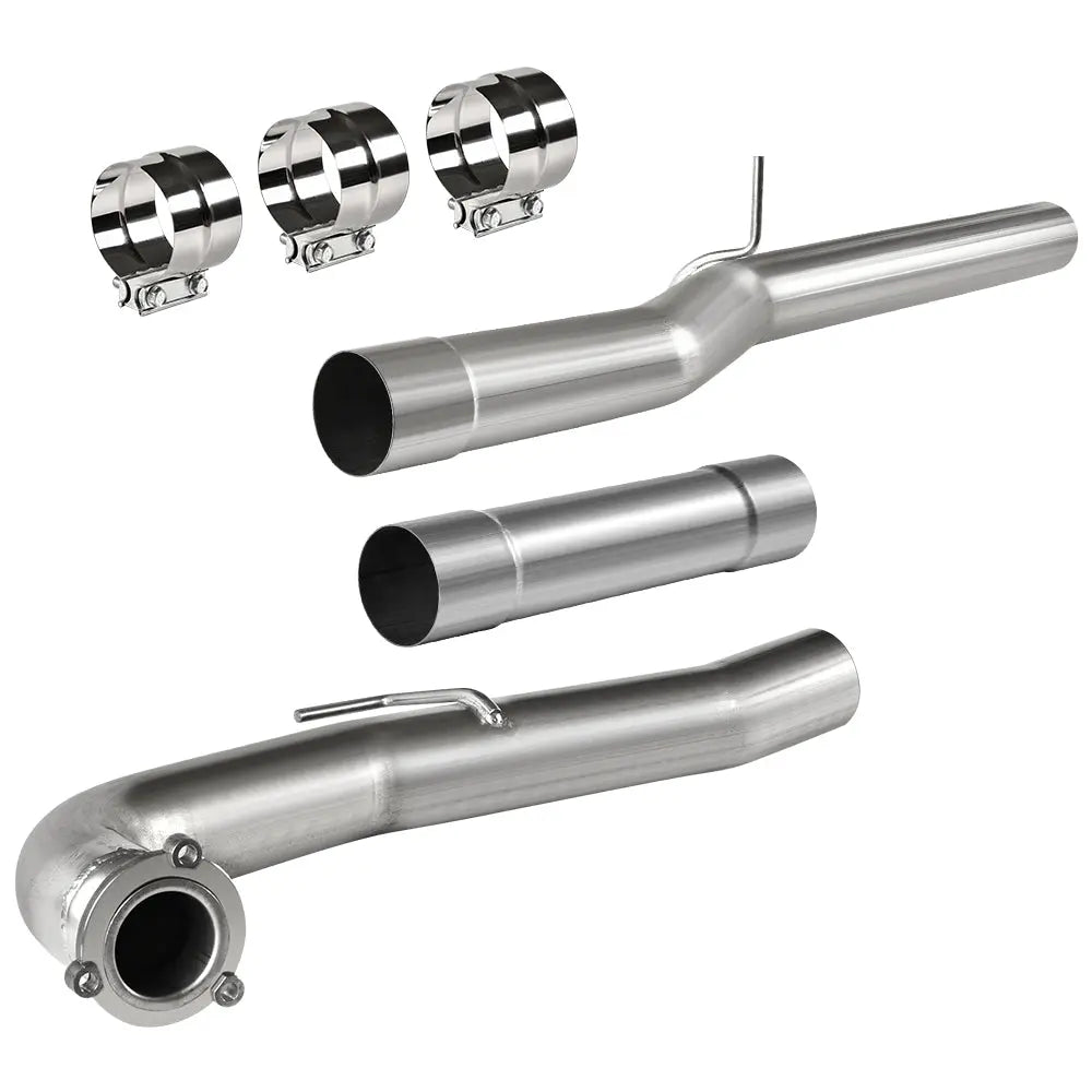 4.0/5.0 Inch DPF & Cat Delete Pipe For 2011-2016 Chevy GMC 6.6 Duramax Diesel LML Flashark