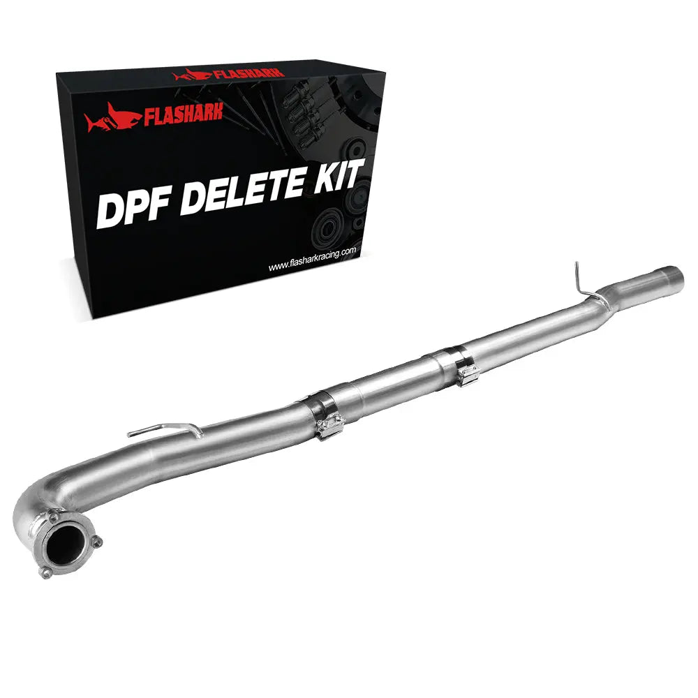 4.0/5.0 Inch DPF & Cat Delete Pipe For 2011-2016 Chevy GMC 6.6 Duramax Diesel LML Flashark