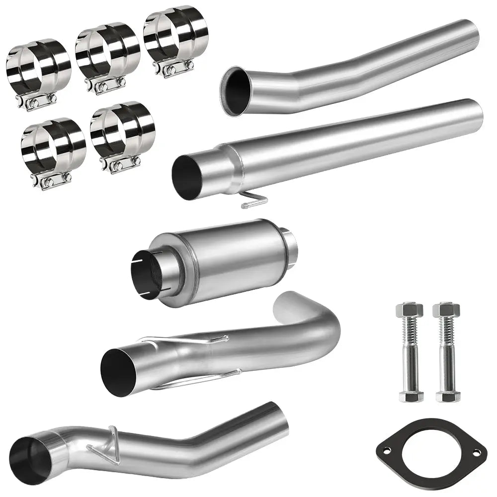 4.0/5.0 Inch DPF & Cat Delete Pipe For 2011-2023 Ford 6.7 Powerstroke Diesel Flashark