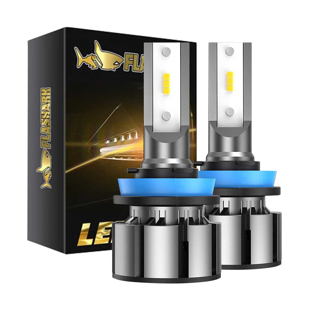 9005 HB3 LED Headlight Bulbs 60W 15000LM 6000K | 2 Bulbs Flashark