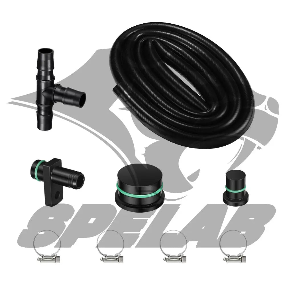 CCV PCV ReRoute Engine Ventilation Kit for 2004-2010 6.6L Duramax | SPELAB SPELAB