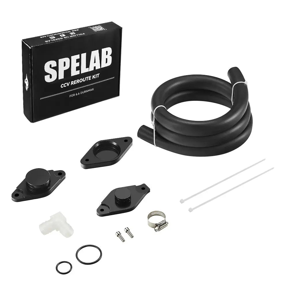 CCV PCV Reroute Engine Ventilation Kit for 2011-2016 6.6L Duramax | SPELAB SPELAB