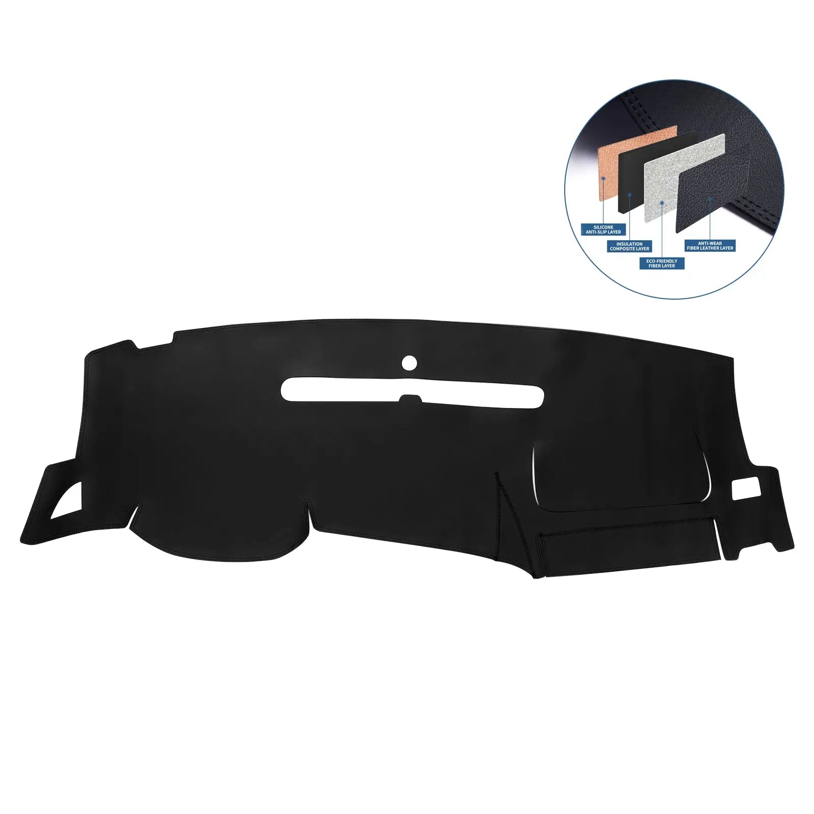 Dash Cover Mat for 2007-2013 GMC Sierra Silverado Flashark