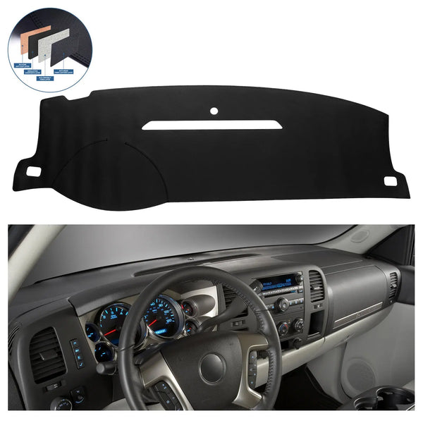 Dash Cover Mat for 2007-2014 Chevrolet Chevy 1500 2500 Flashark