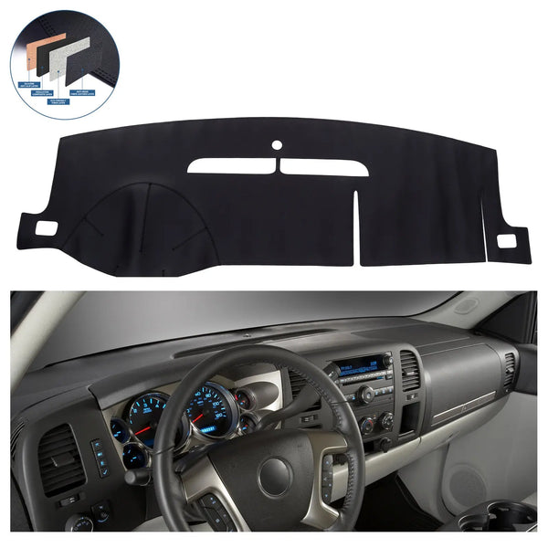 Dash Cover Mat for 2007-2014 Chevrolet Chevy 1500 2500 Flashark